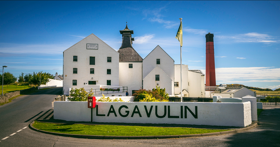 The old lagavulin distillery where 25 year old whisky is produced.